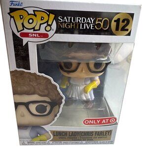 Funko Pop SNL Lunch Lady Chris Farley Figure Target Exclusive Collectible #12